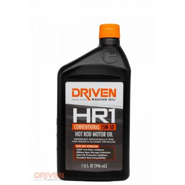 Driven 15W-50 HR-1 High Zinc Conventional Hot Rod Oil - 1 qt 