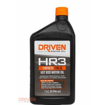 Driven 15W-50 HR-3 High Zinc Synthetic Hot Rod Oil - 1 qt 