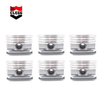 Jeep 4.0L Stroker Hypereutectic Dish Pistons - 8.8:1 Compression Ratio By KB (KB424C)